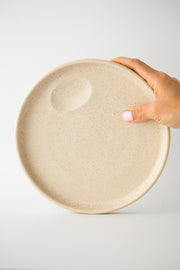 Nature Creme Dipping Plate 25 cm
